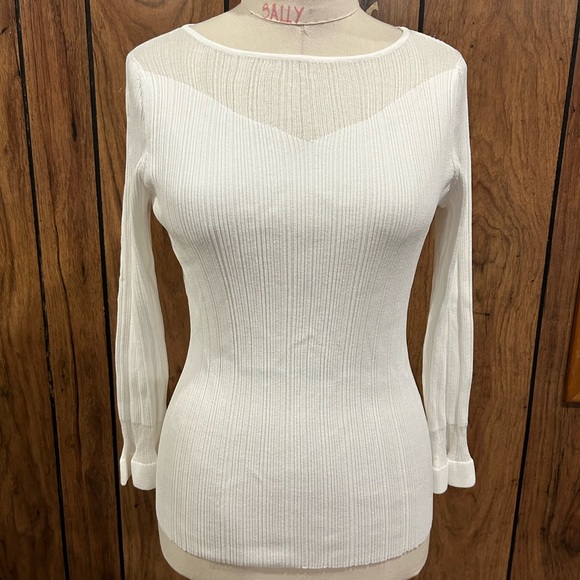 NEW!! Women's Ports INTL Isabella Ribbed Knit Top - Picture 3 of 8